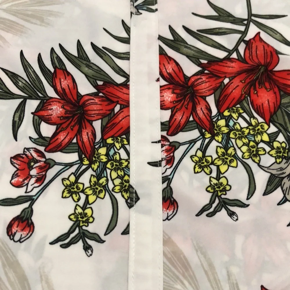 Lily Morgan Sleeveless Floral Top Women’s Size L - Picture 2 of 10
